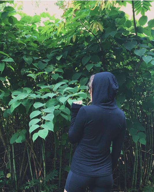 tencel hoody in onyx