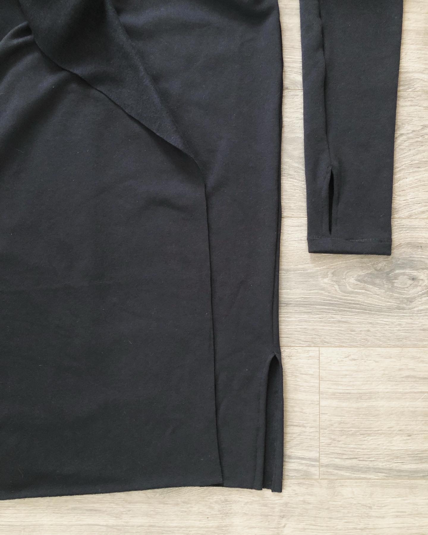 tencel fleece cardigan in onyx one size