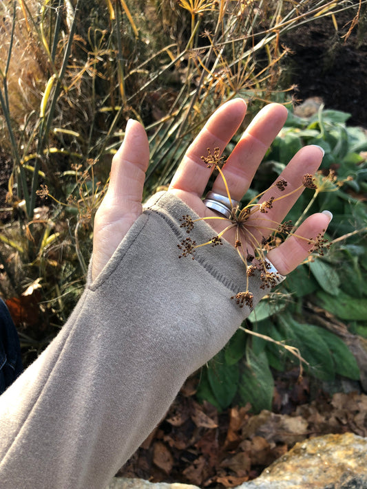 tencel fleece henley in mushroom