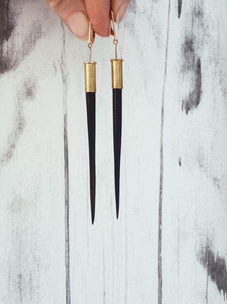 african porcupine quill earrings