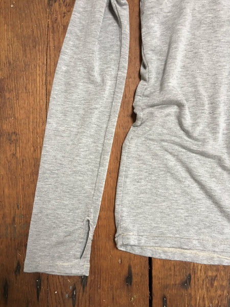 tencel hoody with thumb holes in heather
